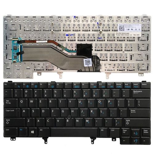DELL Us Laptop keyboard For Latitude E6420 E6320 E6430-Black