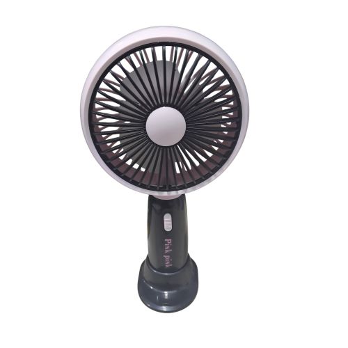 New Holdable Mini Rechargeable Fan- Black  Cream Pink Green Blue white