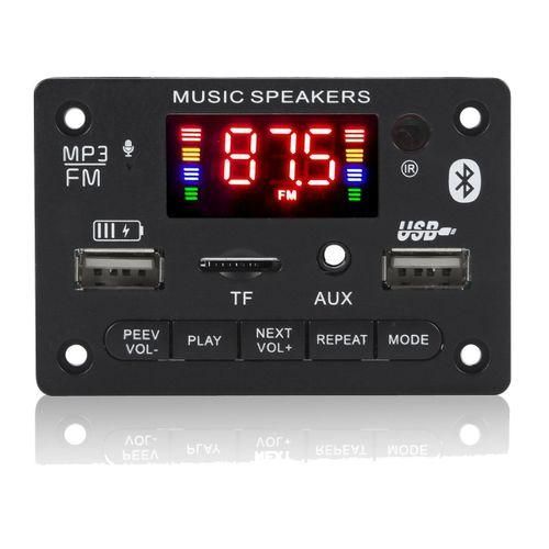 12V bluet ooth 5.0 MP3 Player Decoder Board 2X40W Car Amplif