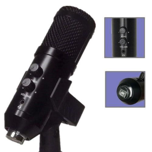 USB Condenser Recording Microphone for Notebook Computer, Suitable for Recording Human Voice, YouTube