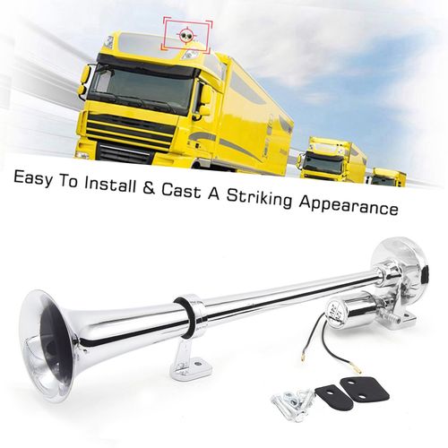 Single-tube Trumpet Electric Horn Chrome Air Horn