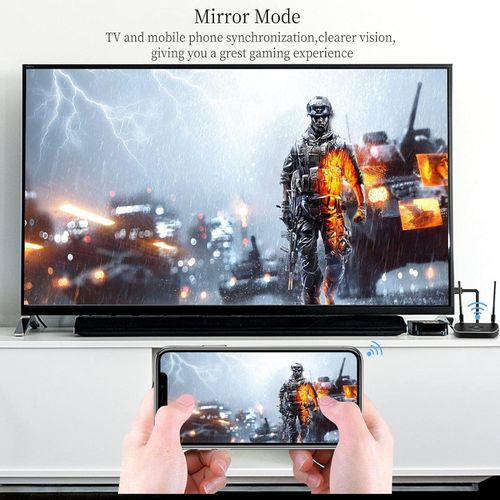 Universal Wireless HDMI Transmitter and Receiver 4K Kit, Full HD 4K Wireless Presentation Equipment HDMI Adapter, Plug and Play Streaming Media. Laptop, Dongle, PC,PS4, Smart Phone to HDTV/Projector 165FT/50M