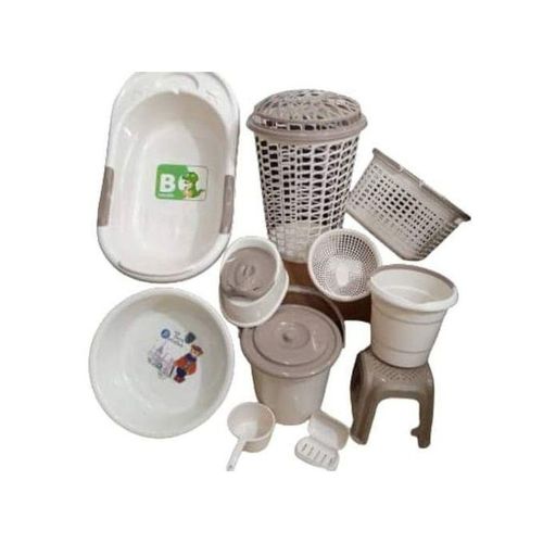 11 Pcs Baby Basin Bathroom Set Design - Beige, Cream