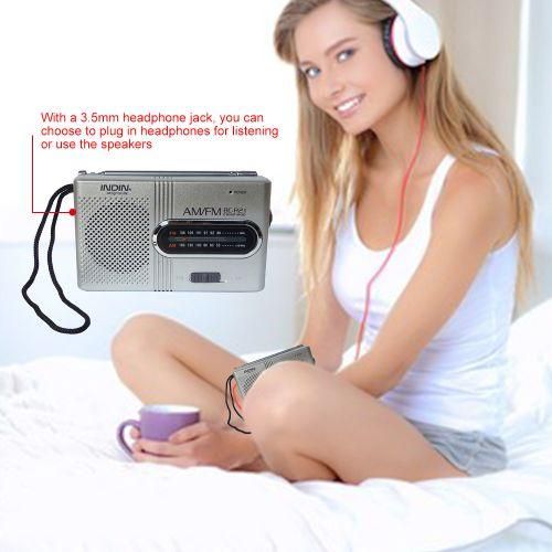 INDIN BCR21 AMFM Dual Band Radio Receiver Portable Player