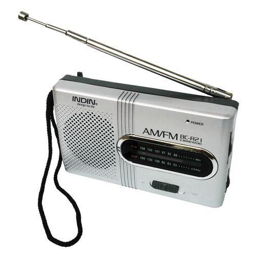 INDIN BCR21 AMFM Dual Band Radio Receiver Portable Player