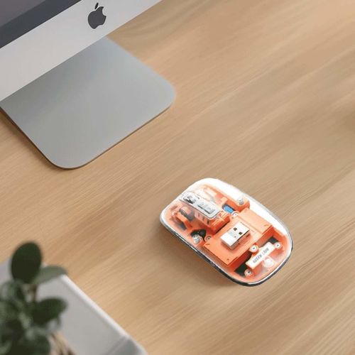 Green Lion Wireless Bluetooth Transparent Mouse 2400DPI 400mAh