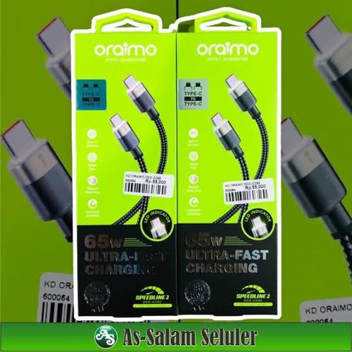 Oraimo OCD-CC82 TYPE C TO TYPE C USB DATA CABLE BLACK