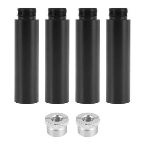 4Pcs Mic Stand Extension Tube, 58Inch Female to 58Inch Mal