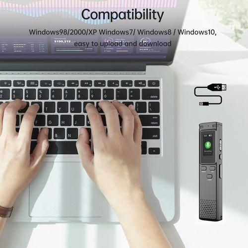 8GB Digital Voice Recorder Voice Activated Audio Recording