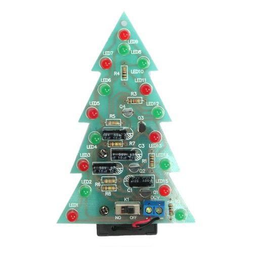 Christmas tree led flashing lights water lights electronic technology small DIY production of small invention puzzle Kit Spare parts