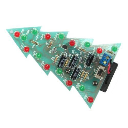 Christmas tree led flashing lights water lights electronic technology small DIY production of small invention puzzle Kit Spare parts