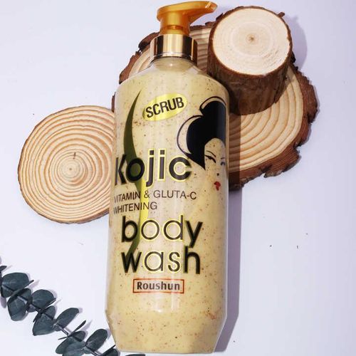 Roushun Kojic Vitamin&Gluta C Whitening Body Wash Scrub