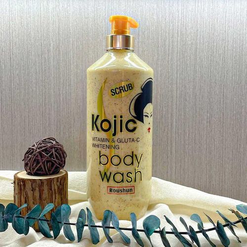 Roushun Kojic Vitamin&Gluta C Whitening Body Wash Scrub