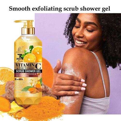 Roushun Vitamin C And Pure Tumeric Exfoliating Bodywash/Showergel