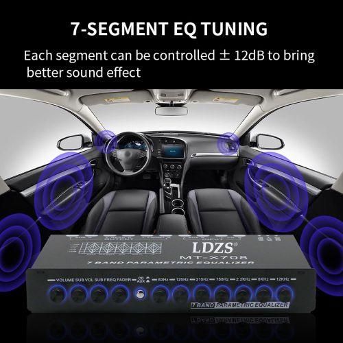 Professional 7 Band Car Equalizer Multifunctional Car Audio