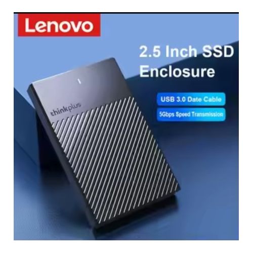 Lenovo THINKPLUS K01-A USB 3.1 2.5 Enclosure Adapter Casing-Black