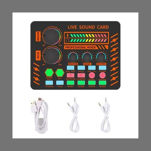 S25 Sound Card Audio Mixing Console Recording Broadcast