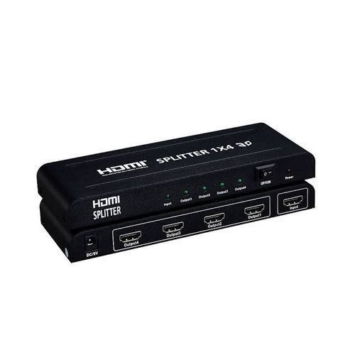 Ultra HD 4K 4 Port HDMI Splitter- Black