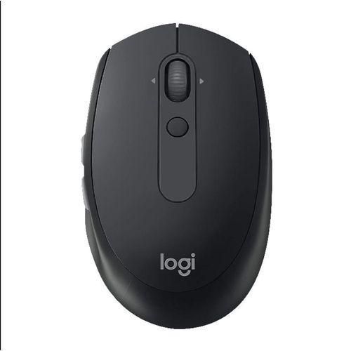 Logitech M590 Silent Optical Multi Device Mouse Wireless by Bluetooth 2.4 GHz Dual Mode Uniform 1000-Black