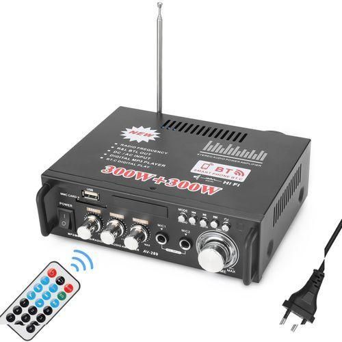 12V 220V Mini 2CH LCD Display HIFI Audio Stereo Amplifier
