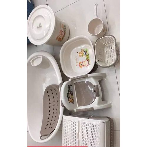 7 Set  Basin Of Baby Bath - Cream