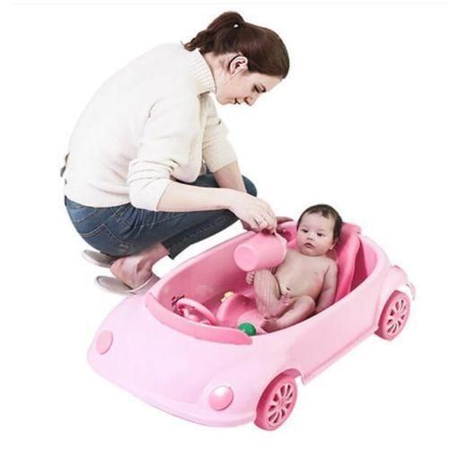 Baby Plastic Car Basin - Pink