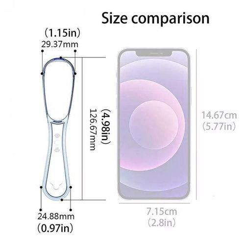 BPAFree Tongue Scraper: Effective Tool for Bad Breath Treatment. FoodGrade PP Cleaner for Oral Hygiene