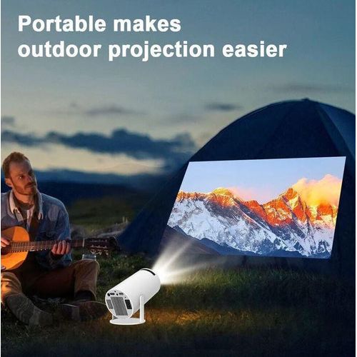 Multimedia Ultra HD High Dynamic Range Smart Portable Projector - White