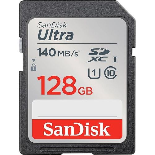 Sandisk  Ultra UHS I 128GB SD Card Speed up to 140MB/s Black