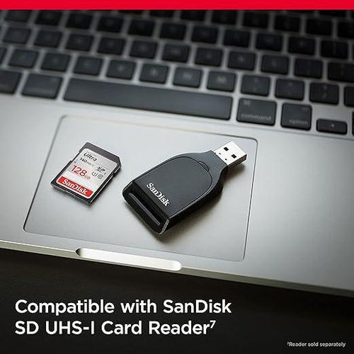 Sandisk  Ultra UHS I 128GB SD Card Speed up to 140MB/s Black