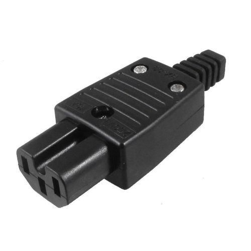 915 Generation Black IEC320 C15 Female Outlet Socket Power Adapter