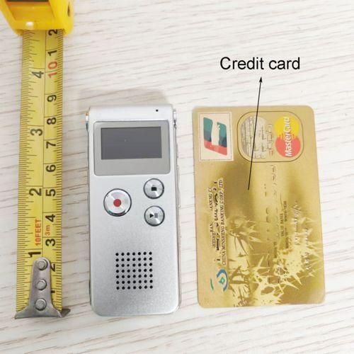 Multifunctional Rechargeable 8GB Voice Recorder-Silver