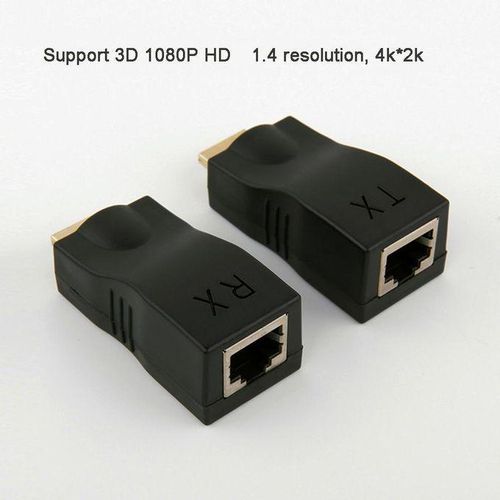 1 Pair RJ45 4K HDMI-compatible Extender Extension Up to 30m Over CAT5e Cat6 Network Ethernet LAN for HDTV HDPC DVD PS3 STB