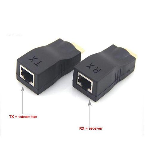 1 Pair RJ45 4K HDMI-compatible Extender Extension Up to 30m Over CAT5e Cat6 Network Ethernet LAN for HDTV HDPC DVD PS3 STB