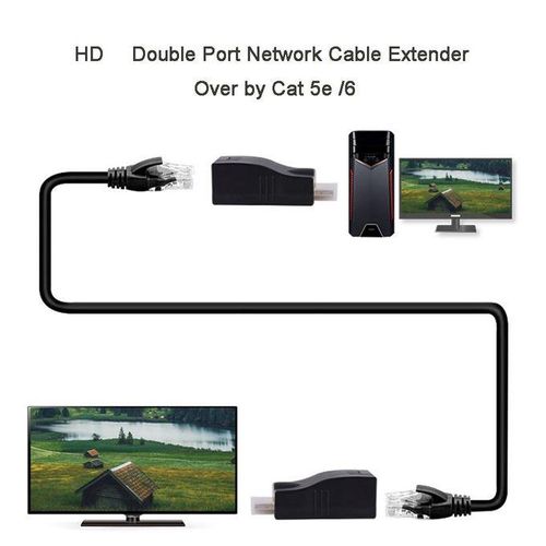 1 Pair RJ45 4K HDMI-compatible Extender Extension Up to 30m Over CAT5e Cat6 Network Ethernet LAN for HDTV HDPC DVD PS3 STB