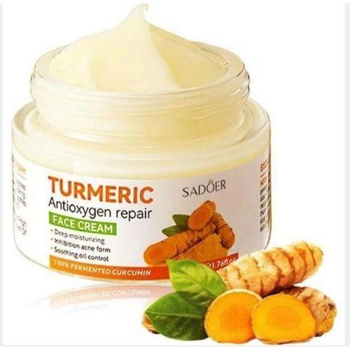 Cream SADOER Turmeric Cream, Anti Acnes, Oil Control Tumeric Face Controls Oil, Moisturize, Smoothening, Fade Dark marks, Acne TreatmentCream