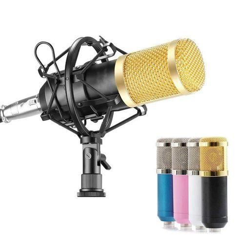 BM800 Condenser Studio Broadcasting Singing MicrophoneWhite