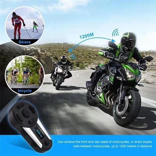 915 Generation V6 Plus 6 Motorcycle Bluetooth Helmet Headset 1200M FM LED W