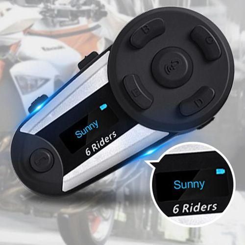 915 Generation V6 Plus 6 Motorcycle Bluetooth Helmet Headset 1200M FM LED W
