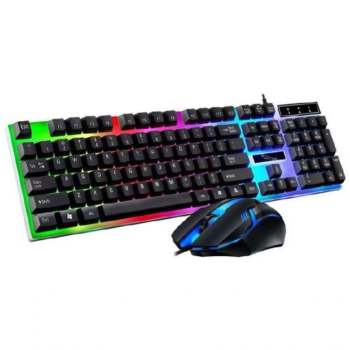 Colorful Lights Mouse Keyboard Set