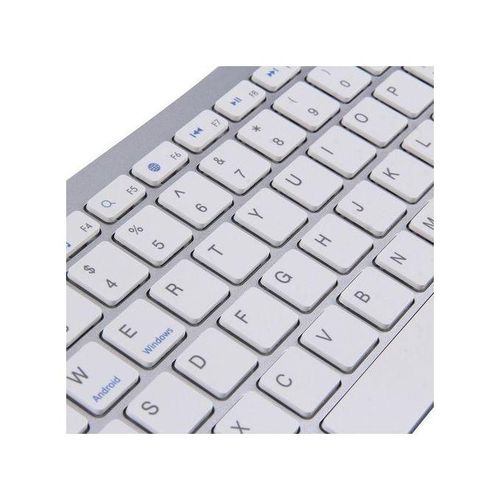 Keyboard With Silent Mini Mouse, Simple For Outdoor Office And Home-White