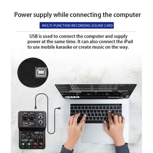 Q-12 Sound Card Audio Mixer Sound Board Console Desk NO5114