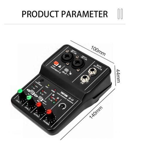 Q-12 Sound Card Audio Mixer Sound Board Console Desk NO5114