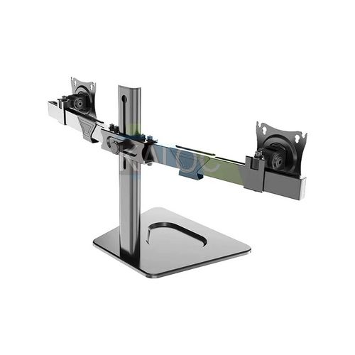 Kaloc Dual Multi  Monitor Desk Mount Desktop Built  Free Standing  With Interactive Ergonomical Concepts - 17" to 32" Displays