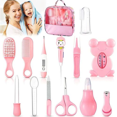 13 IN 1 New Born Baby Hygiene and Safety Kit Pink