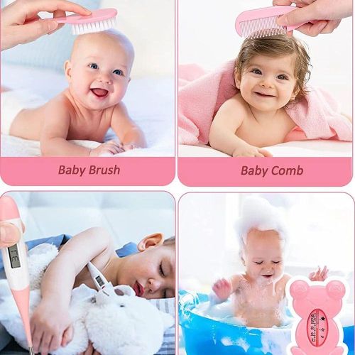13 IN 1 New Born Baby Hygiene and Safety Kit Pink