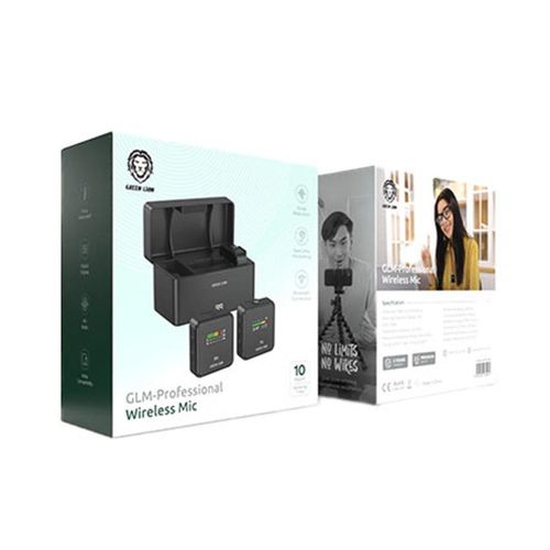 Green Lion GLM-Professional Wireless Microphone 300mAh -Black
