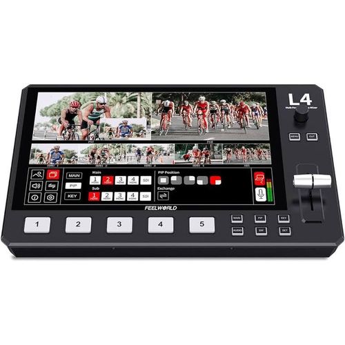 Feelworld L4 Multi-camera Video Mixer Switcher 10.1