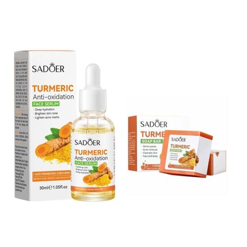 Bath & Shower Sadoer Turmeric Anti-Oxidation Face Serum30ml And Soap 100g