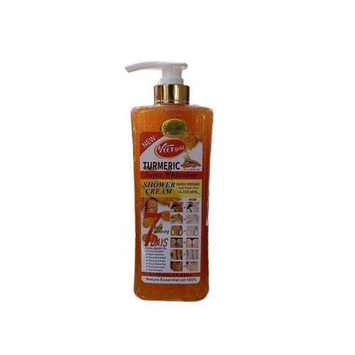 Veet GOLD TURMERIC SHOWER GEL CREAM- Exfoliates, Cleans, Removes Dark Knuckles & Black Spots & Smooths